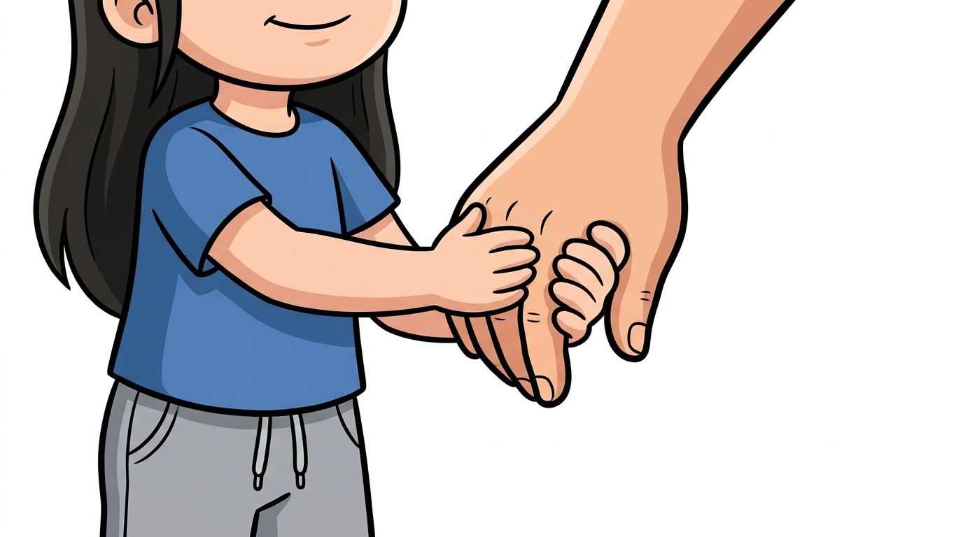 I can hold Mum's hand during the check-up.