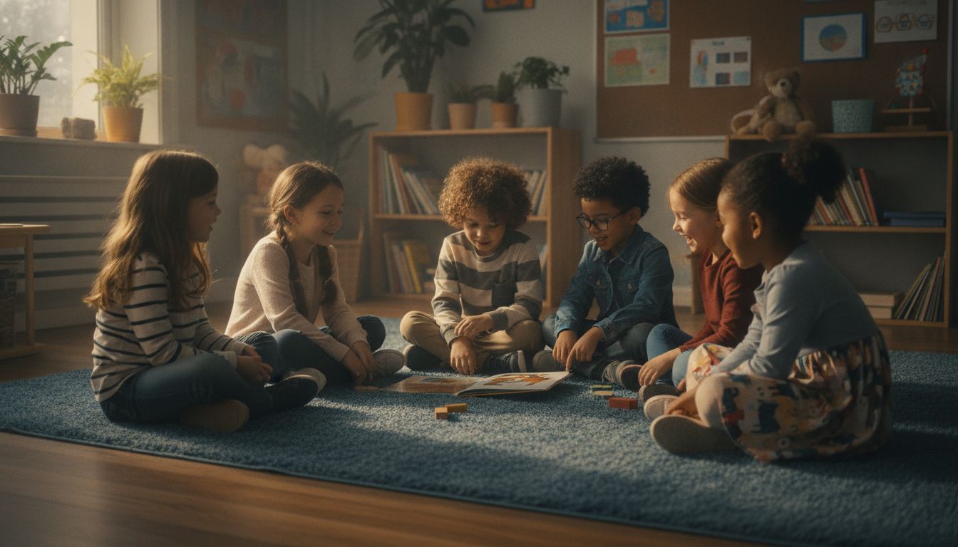 Some children feel nervous in new places.