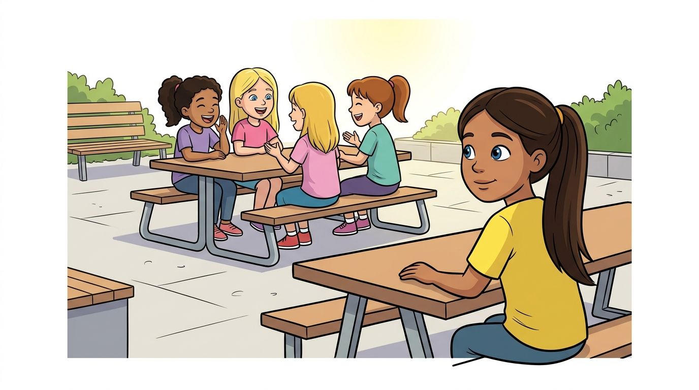 Since then, Rubie has been sitting with a different group of girls.